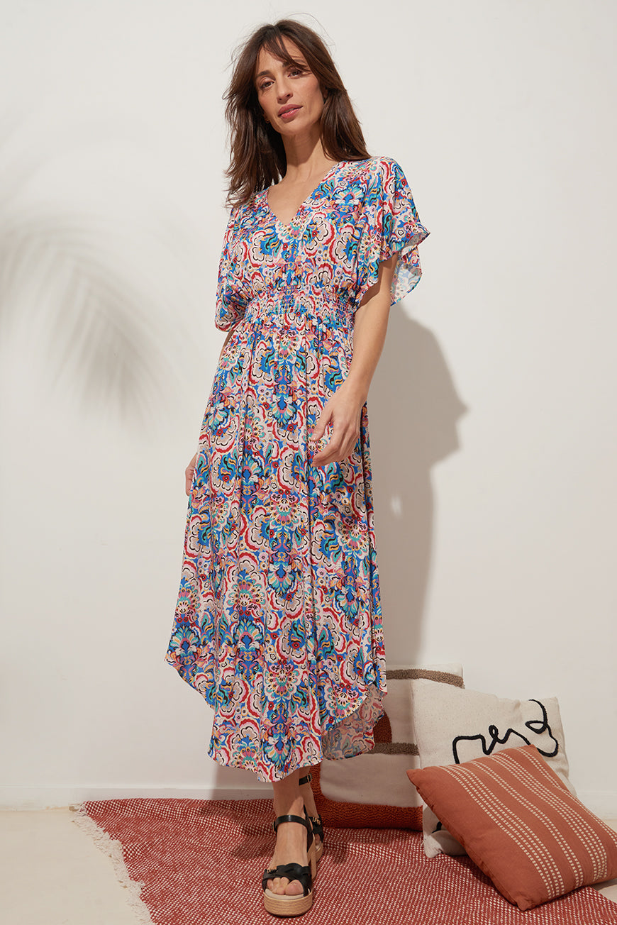 ROBE MIDI ASYMÉTRIQUE DORY