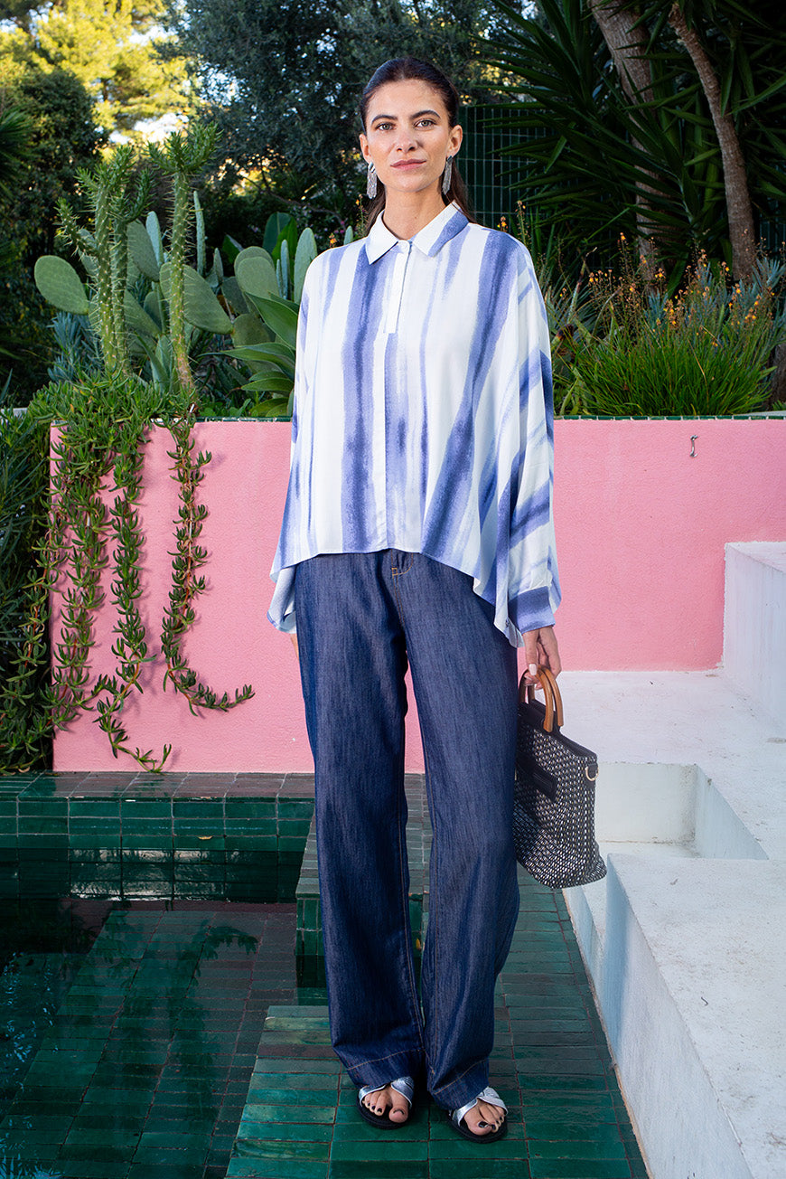 CHEMISE NOELYS PRINT MARINE DULCE