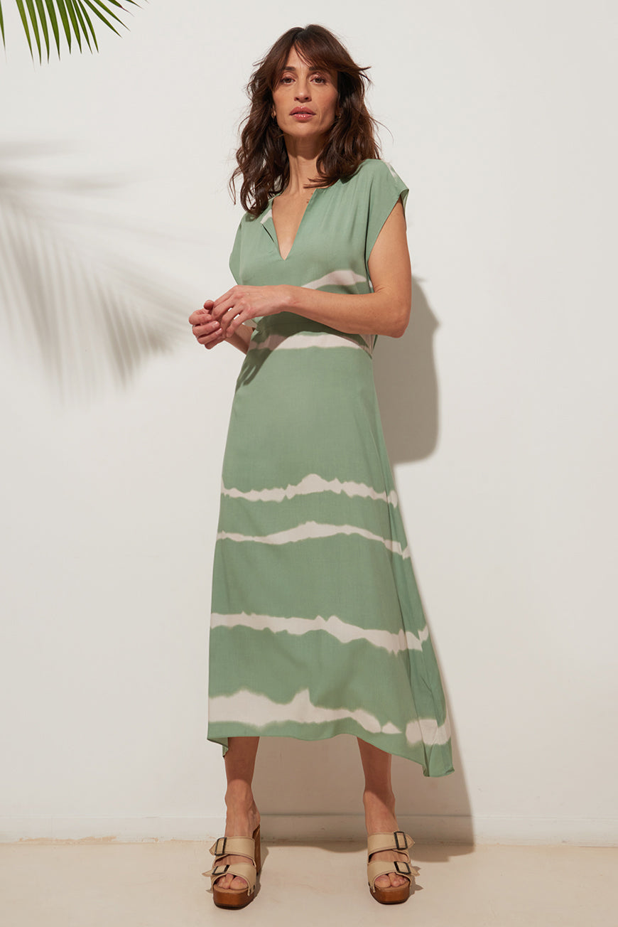 ROBE MIDI TIE AND DYE LOURDES