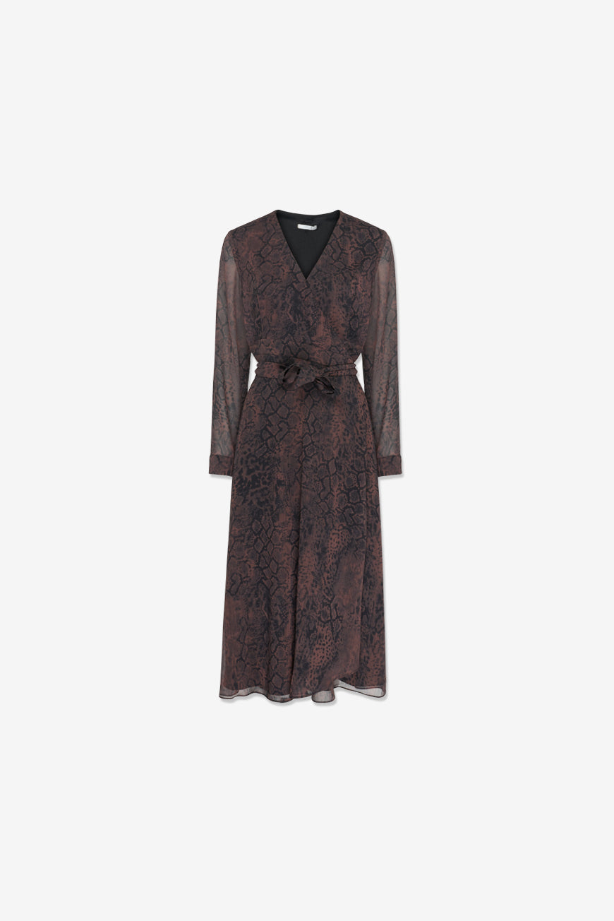 ROBE PRECIEUSE PRINT BRUNE