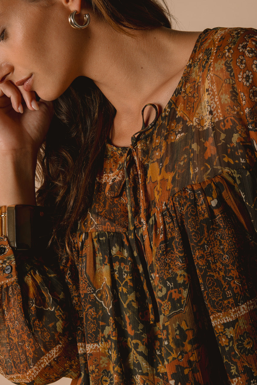BLOUSE PAH PRINT PATCH