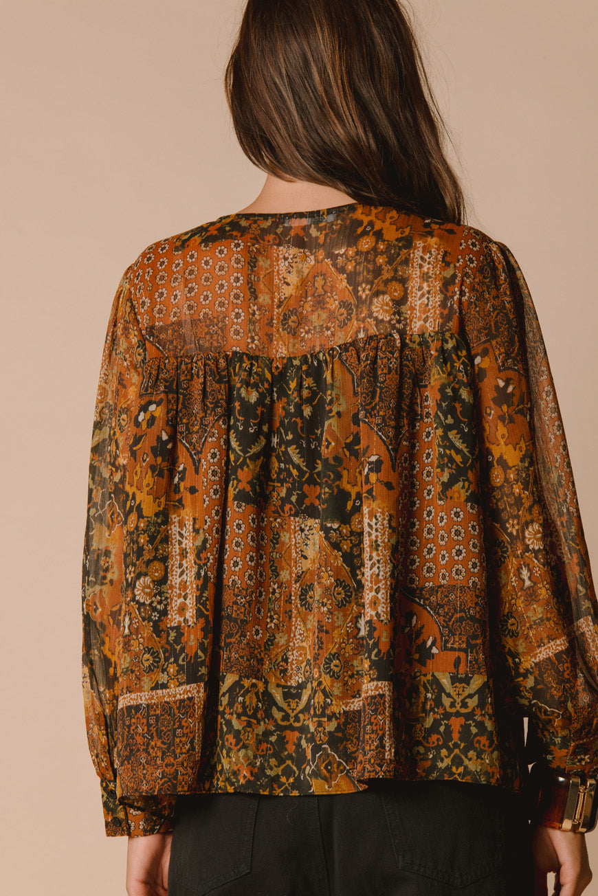 BLOUSE PAH PRINT PATCH
