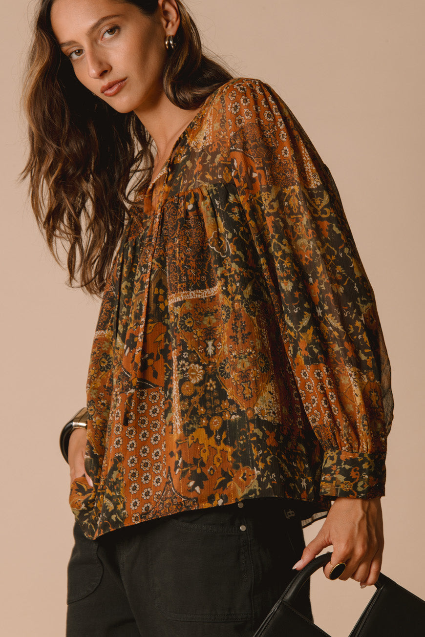 BLOUSE PAH PRINT PATCH
