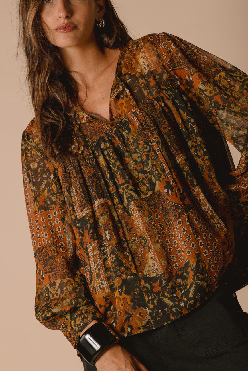 BLOUSE PAH PRINT PATCH