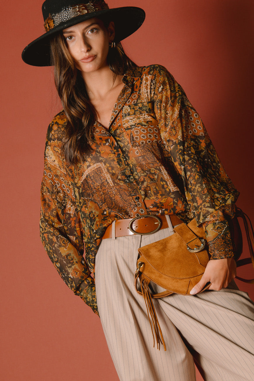 CHEMISE MELIE PRINT PATCH