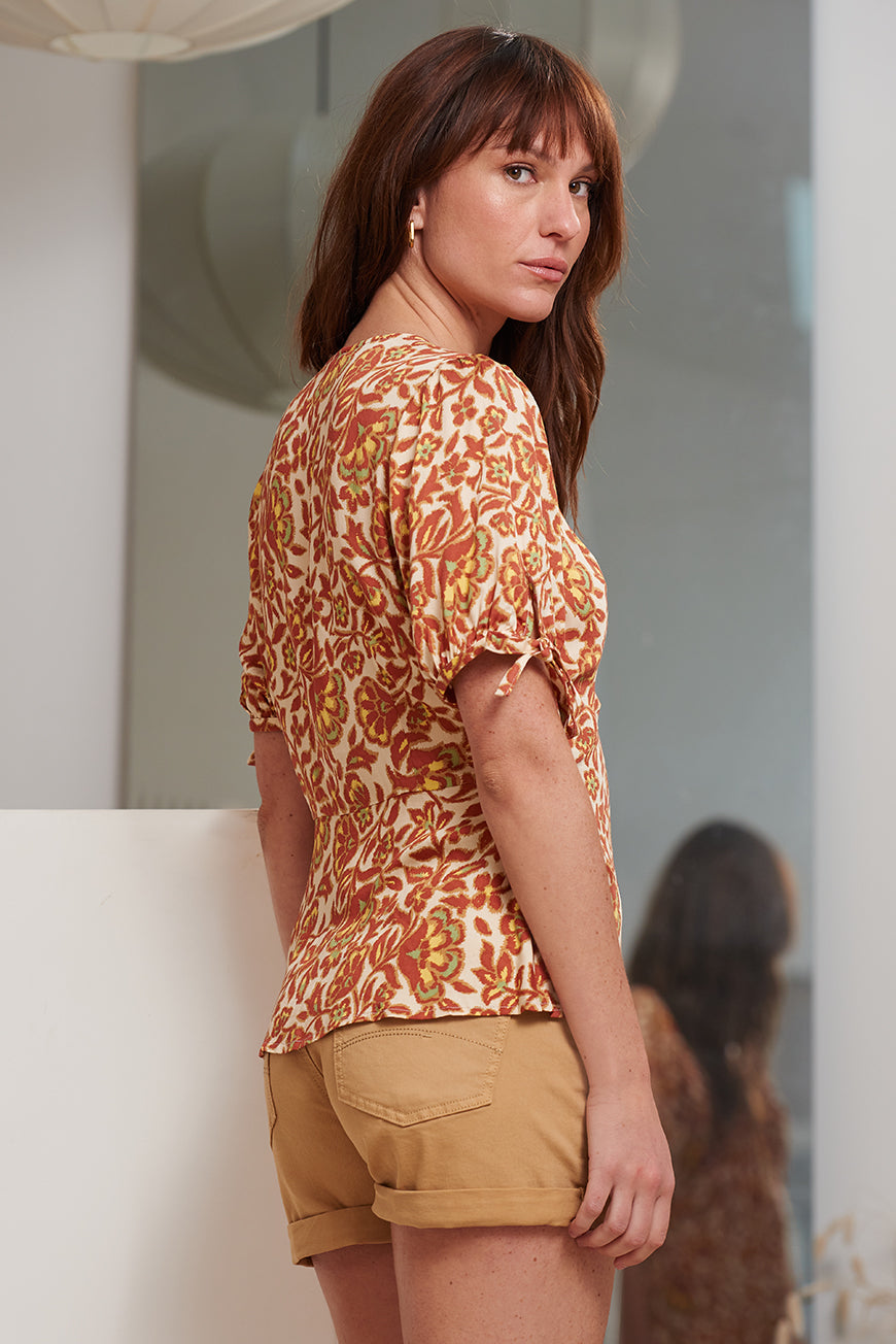 BLOUSE LOVELY PRINT DAHLIA