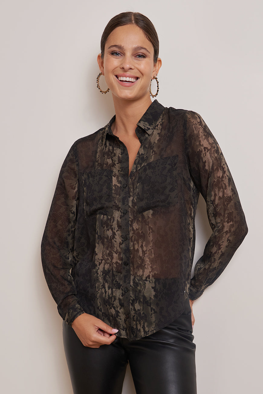 CHEMISE PRINT PYTHON ASHLEY