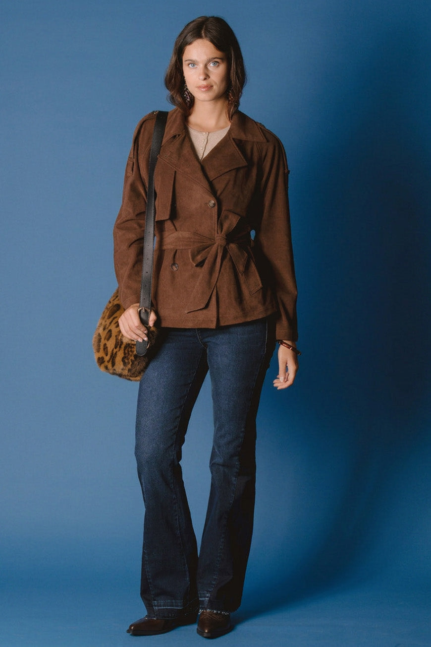 TRENCH PERNELLE CHOCO