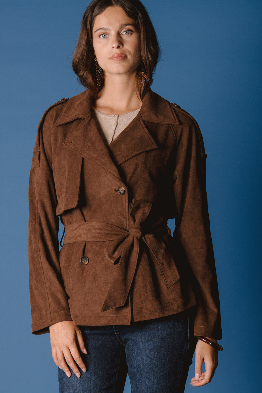 TRENCH PERNELLE CHOCO