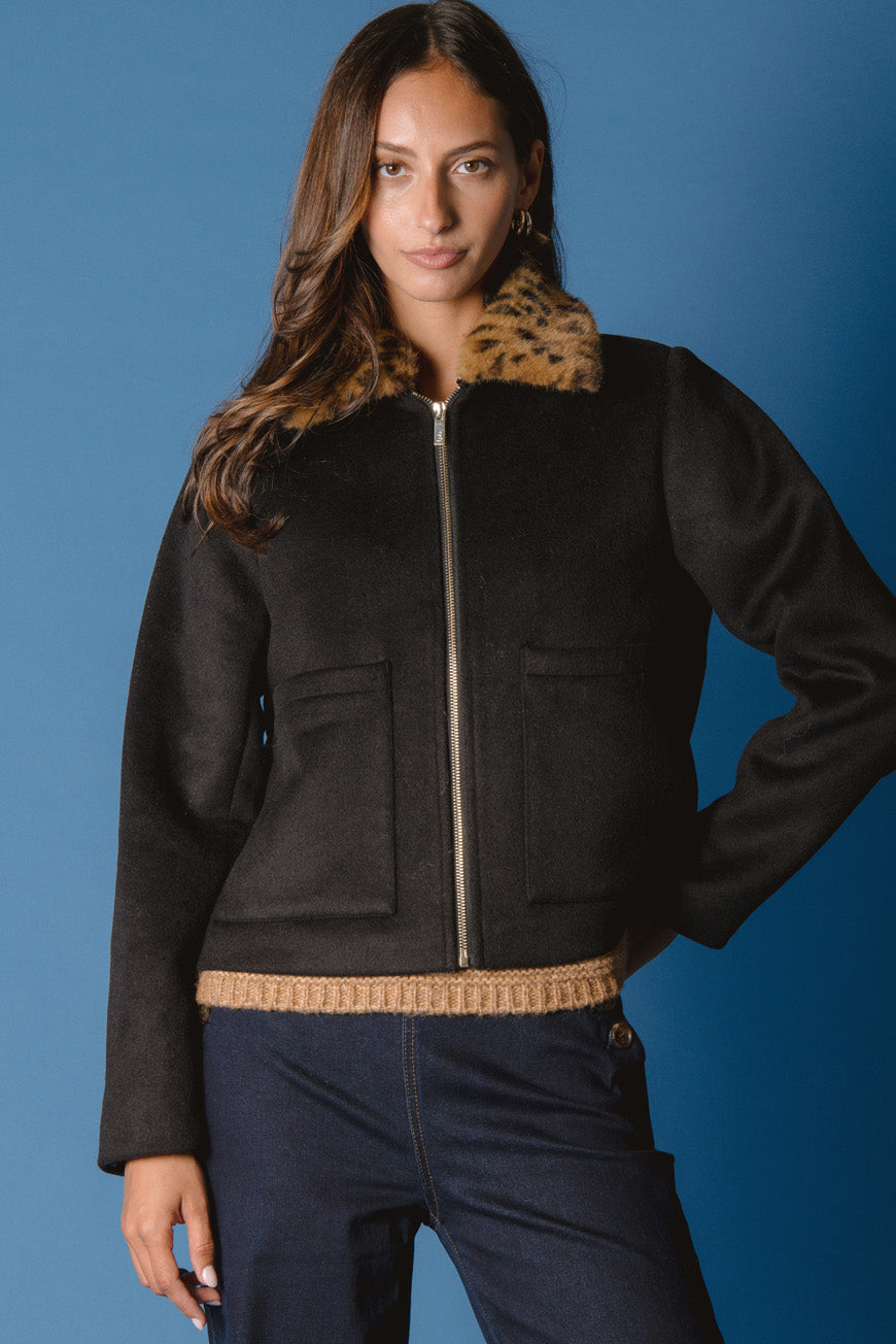 MANTEAU PHILOMENE NOIR