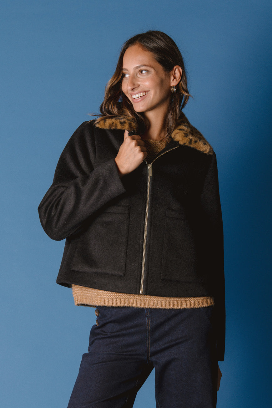 MANTEAU PHILOMENE NOIR
