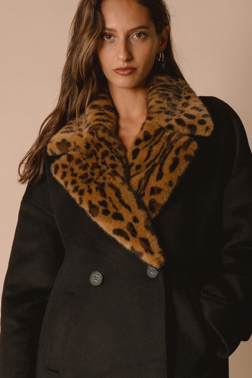MANTEAU PRISCILIENNE NOIR