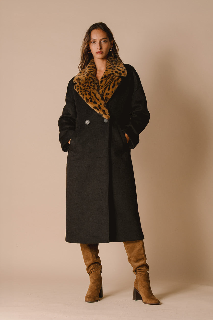 MANTEAU PRISCILIENNE NOIR