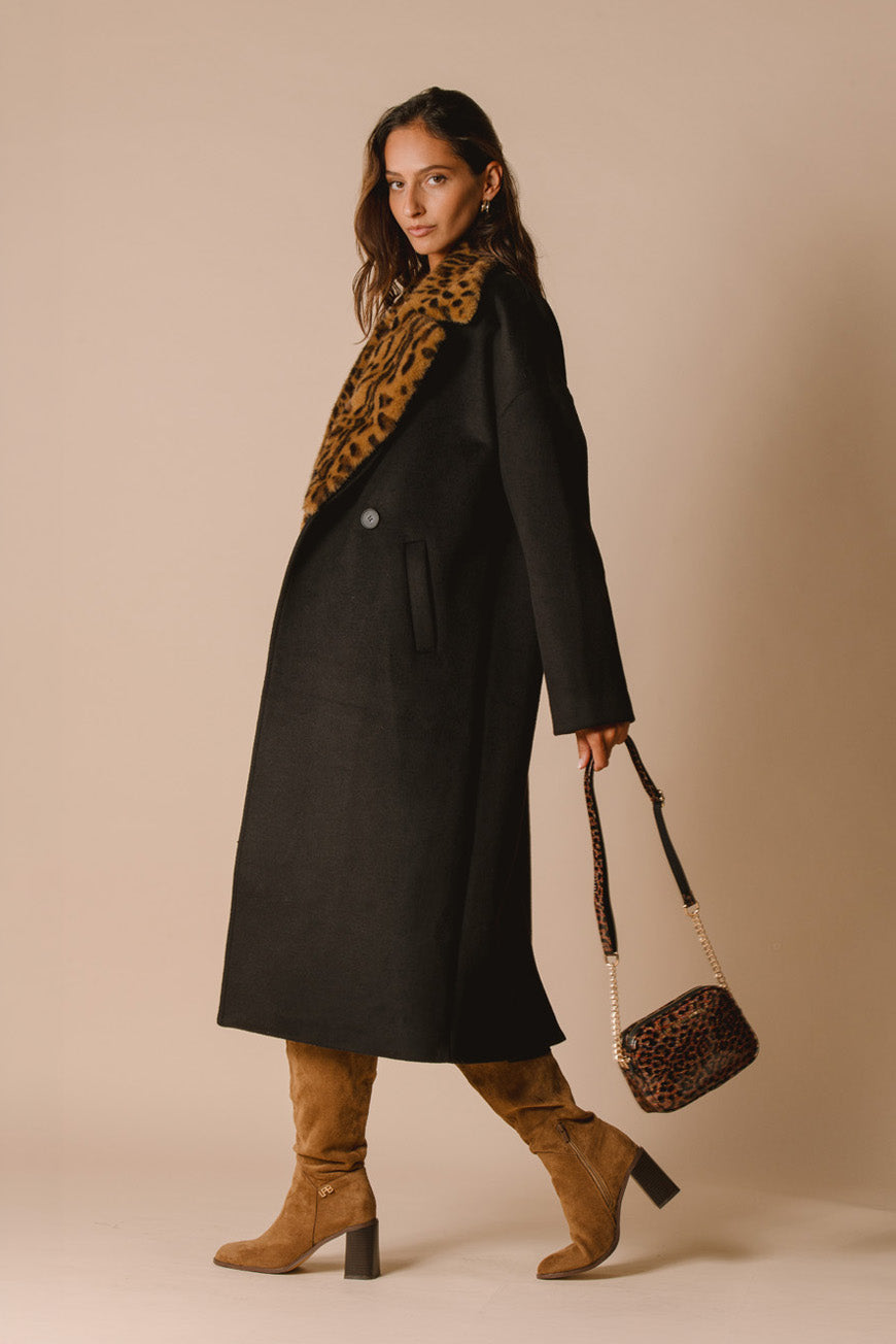MANTEAU PRISCILIENNE NOIR