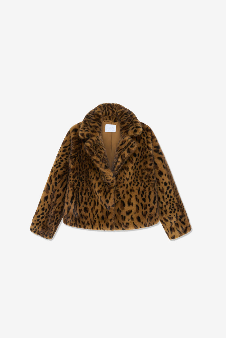 MANTEAU PIAT PRINT LEOPARD