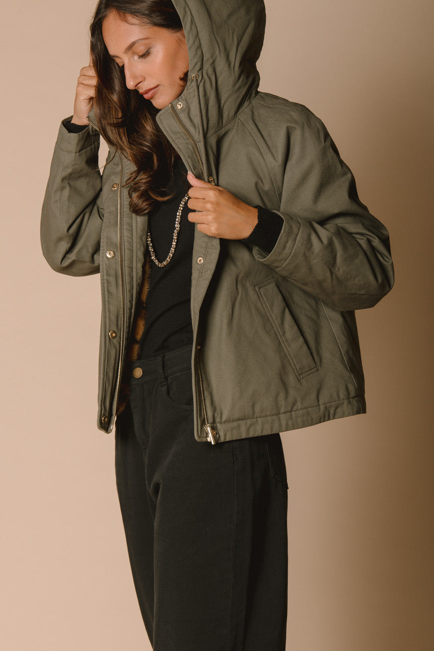 MANTEAU PASSIONISE KAKI