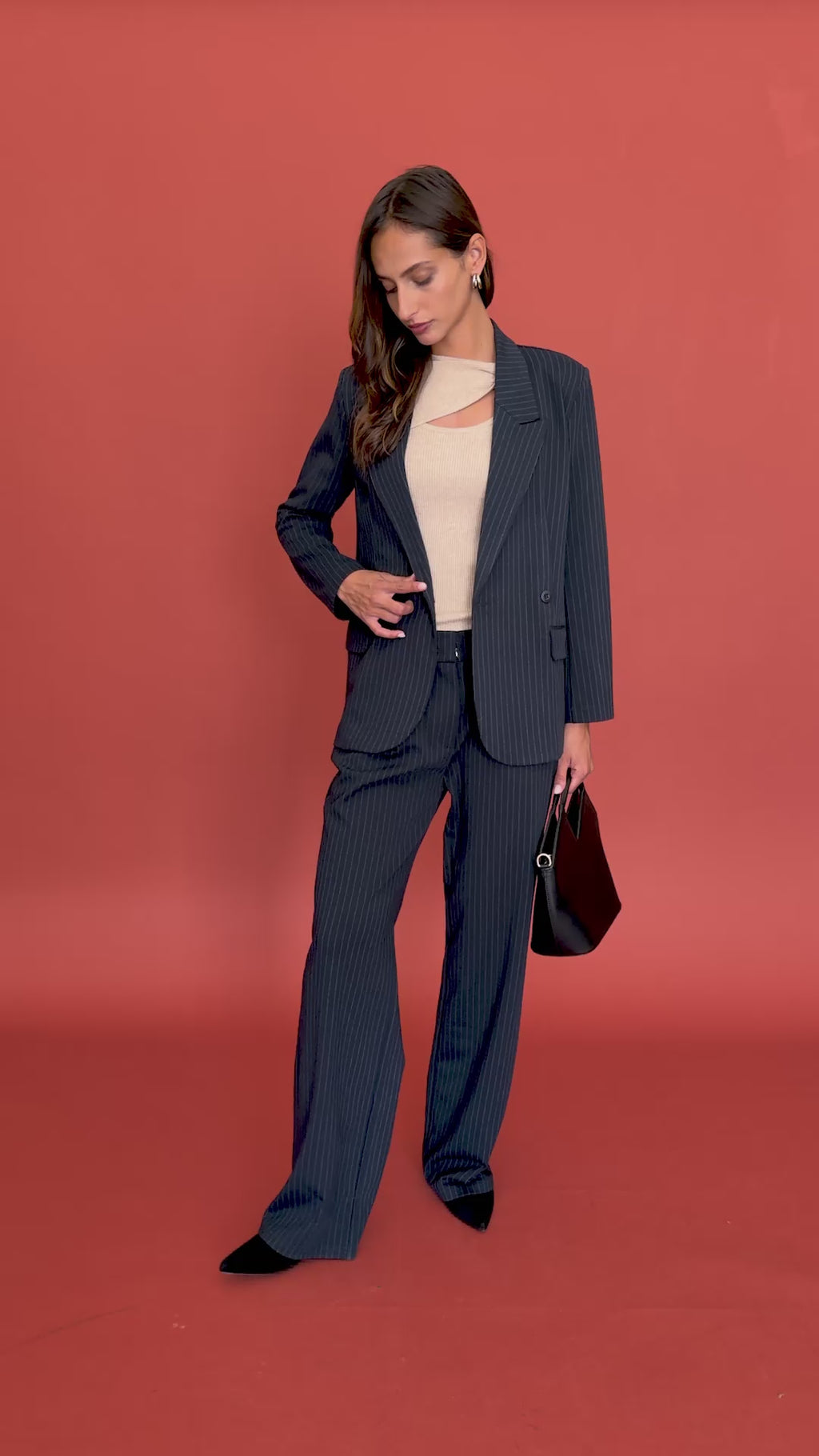 Veste Perlette Island marine, pantalon Gen Island marine et pull Plume sable