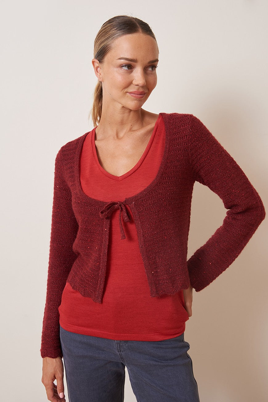 GILET COURT A NOUER LOICA